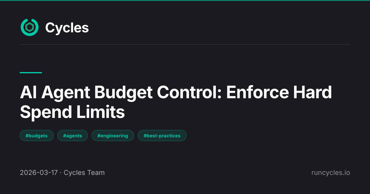 Why Default Hard Budget Caps Are No Longer Optional