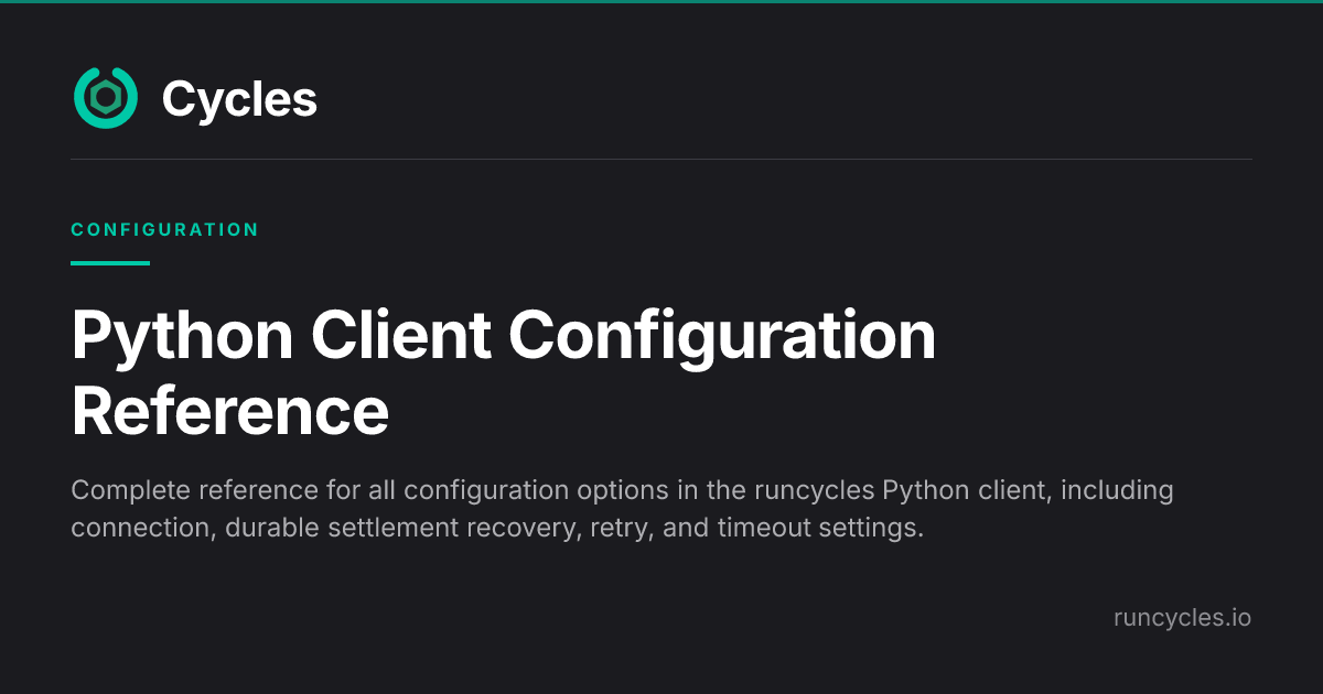xts-pythonclient-api-sdk at main Images High Quality... Python Client Configuration Reference — Cycles